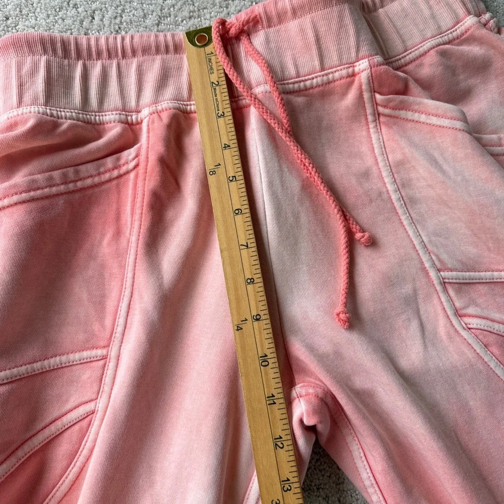 Daily Practice Joggers Women S Coral Pink Acid Wash Cargo Sweatpants Barrel - Picture 9 of 13